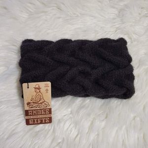 Black Cable Knit Ear Warmer from Andes Gifts NWT